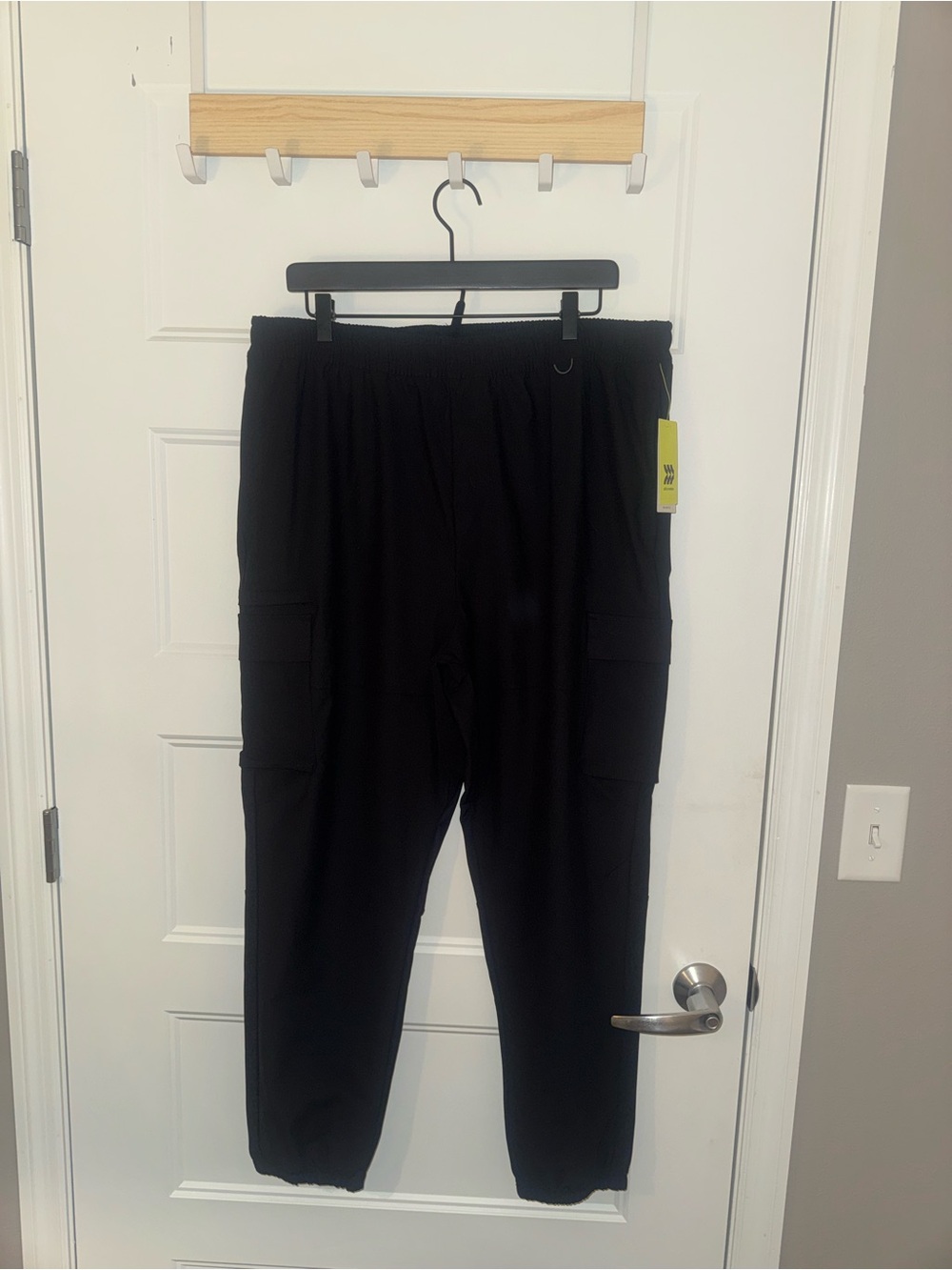 all in motion Black Men's Cargo Jogger Sweatpants